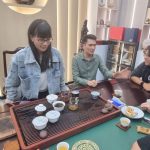 discussion during tea session in china trip