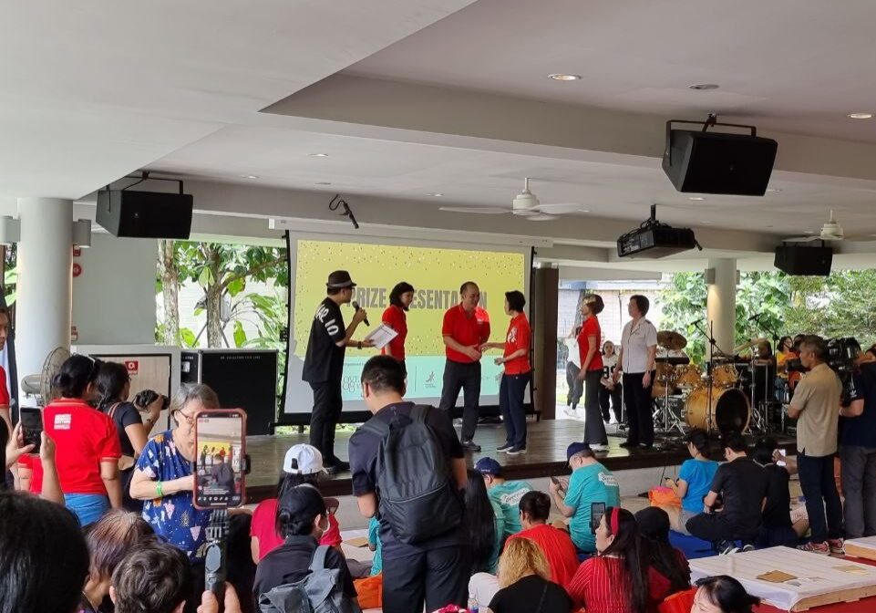 NTUC Migrant event stage
